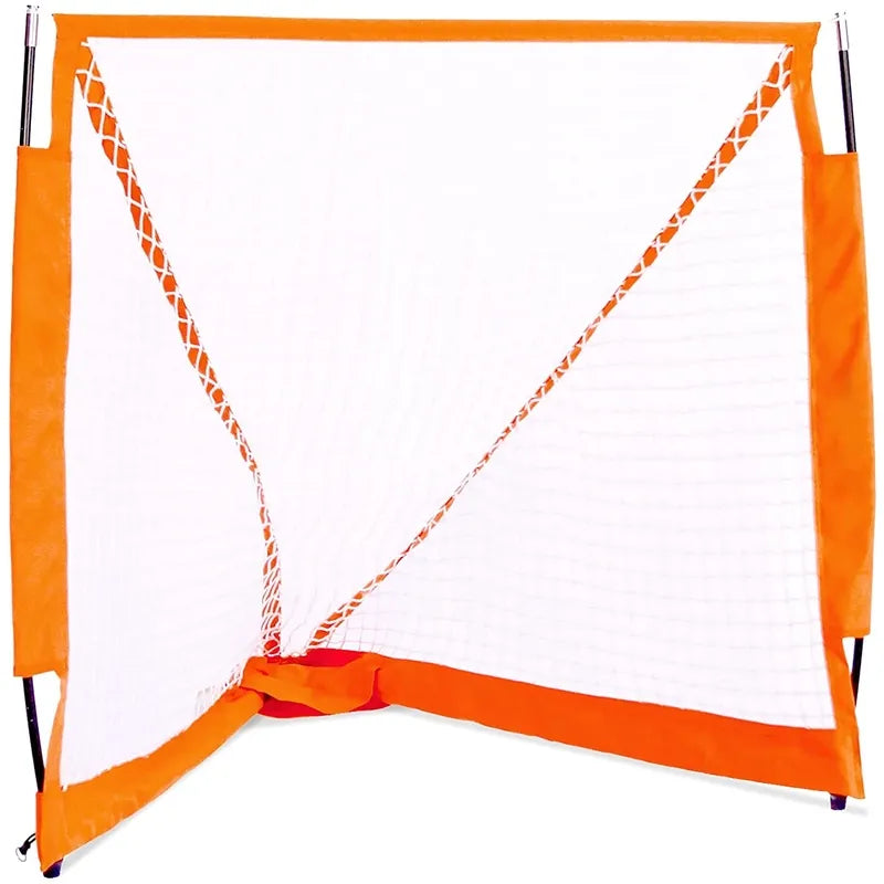 6′ x 6′ Lacrosse Goal with Steel Frame Backyard Goal for Youth Lacrosse