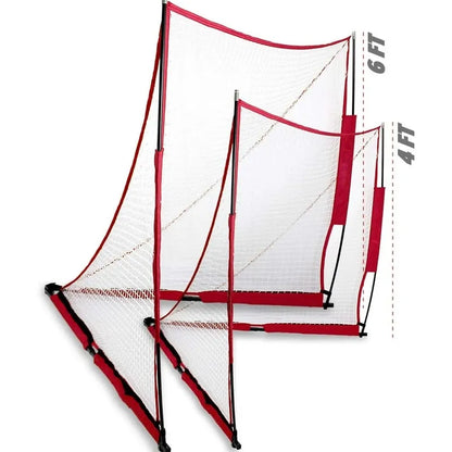 6′ x 6′ Lacrosse Goal with Steel Frame Backyard Goal for Youth Lacrosse