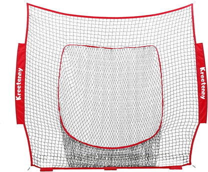 Baseball Replacement Net (NET ONLY),7'×7' Baseball Softball Practice Net,Portable Baseball Training Net for Hitting Batting Catching Pitching,Easy Setup Replacement Net (Without Support Frame)