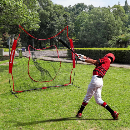 Baseball Replacement Net (NET ONLY),7'×7' Baseball Softball Practice Net,Portable Baseball Training Net for Hitting Batting Catching Pitching,Easy Setup Replacement Net (Without Support Frame)
